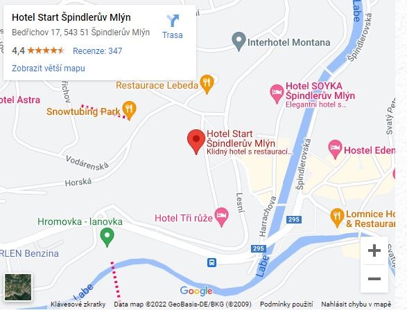 Hotel Start Spinlderuv Mlyn - Location